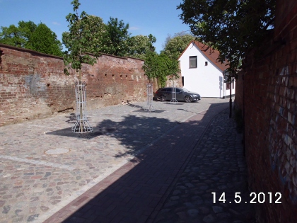 Naturstein, Klinker, An der Stadtmauer in Wolgast